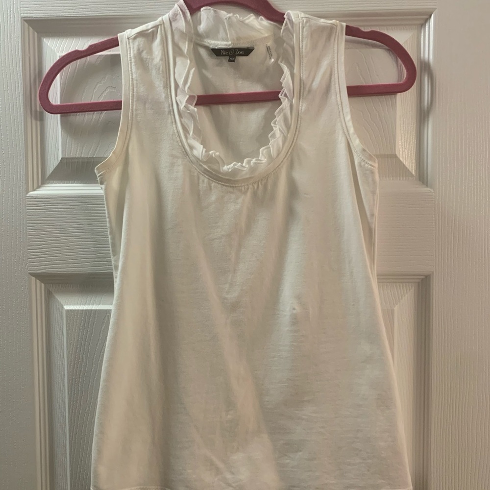 Nie + Zoe white tank top